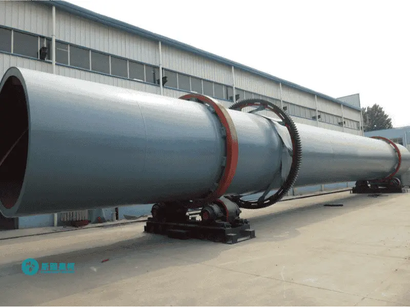 Limestone Rotary Dryer in a Drying Plant